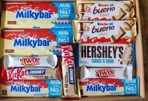 White chocolate hamper - white,