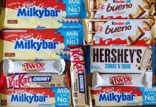 White chocolate hamper - white,