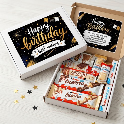 Chocolate hamper box birthday - chocolate,