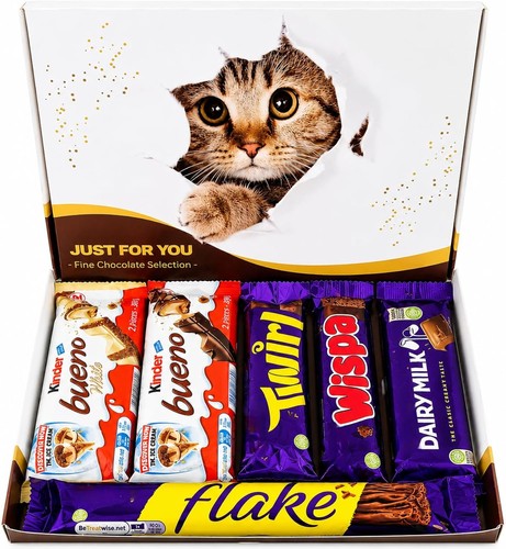 Cat lovers chocolate hamper - cat,