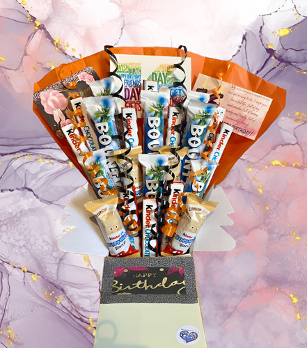 Chocolate kinder hamper - kinder,