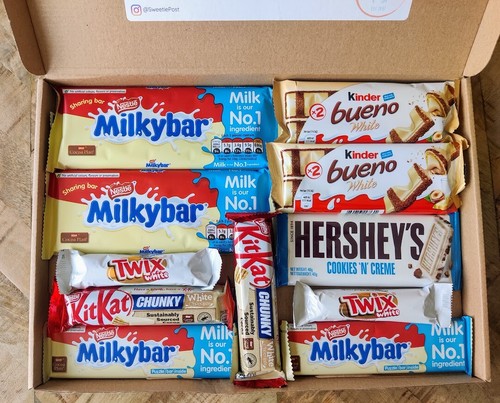White chocolate hamper - chocolate,